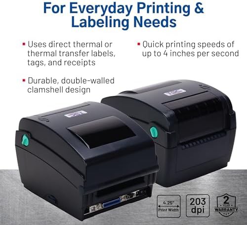 Navy blue thermal transfer barcode printer — photo 3