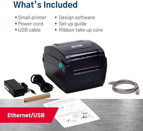 Navy blue thermal transfer barcode printer — photo 4