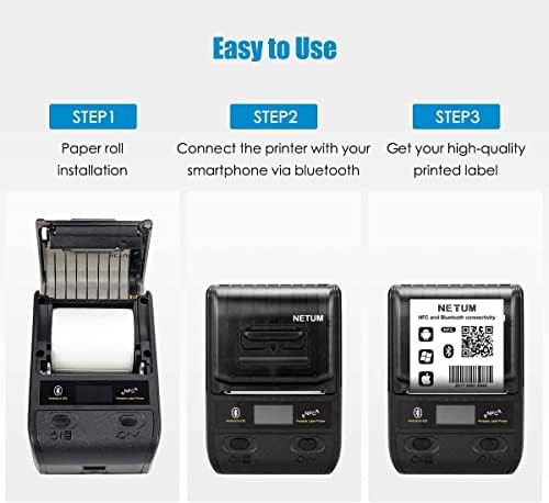Portable Bluetooth barcode and retail label maker — photo 3