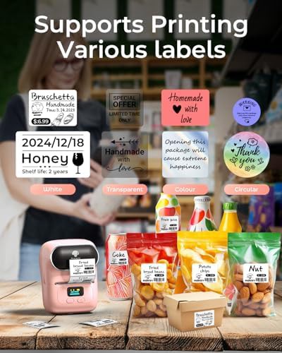 Retail thermal sticker printer with display — photo 3