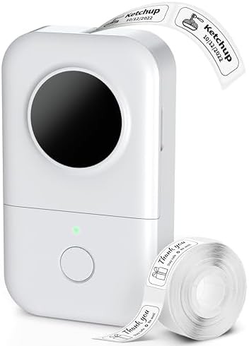 Mini inkless portable label maker