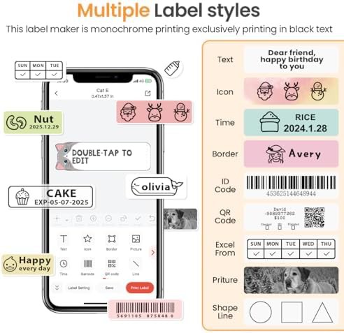 Mini inkless portable label maker — photo 5