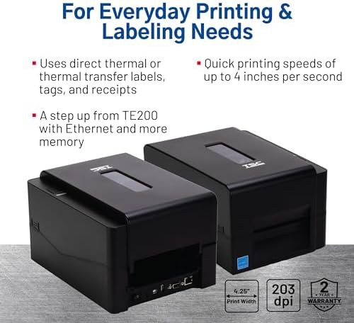 Desktop thermal printer with Ethernet and USB — photo 3