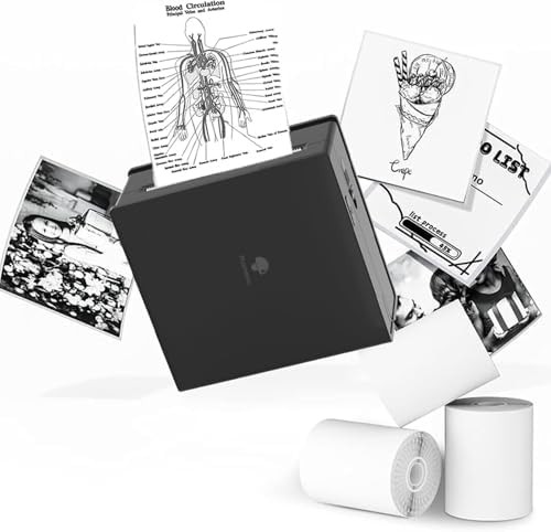 White inkless mini sticker printer