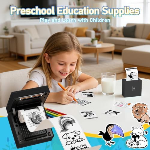 White inkless mini sticker printer — photo 4