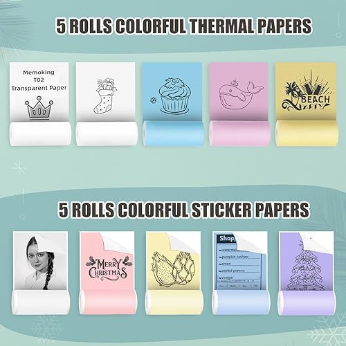 Pink mini pocket thermal printer for photos — photo 3