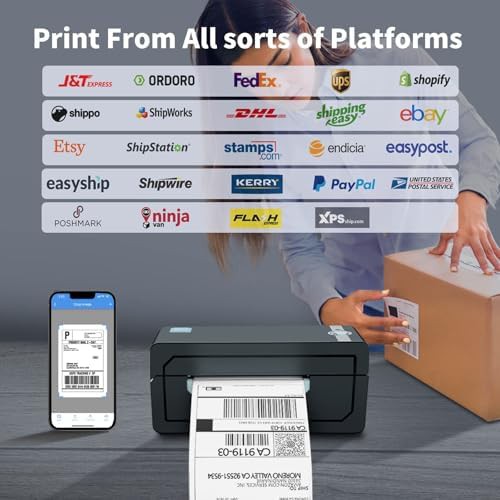 Wireless bluetooth thermal shipping labeler — photo 4