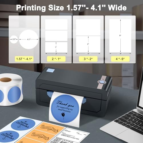 Wireless bluetooth thermal shipping labeler — photo 5