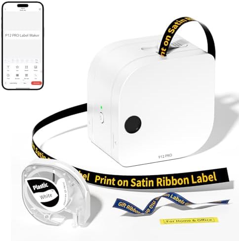 White wireless small label maker