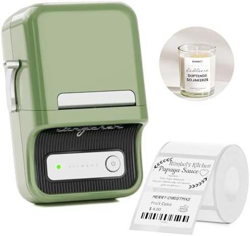 Thermal label maker with starter labels