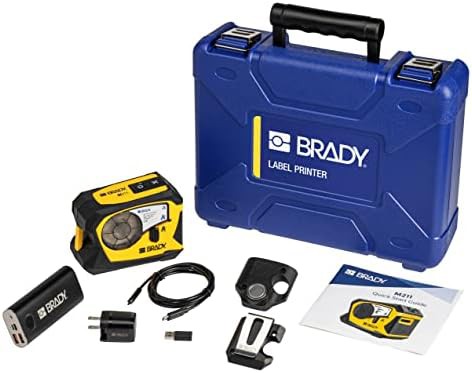 Portable Bluetooth label printer kit with belt clip