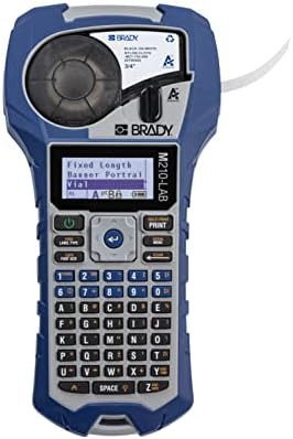 Blue and gray portable laboratory label printer