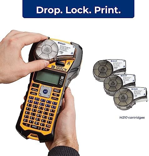 Industrial portable label printer kit yellow black — photo 3