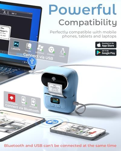 Portable thermal label maker with display — photo 5