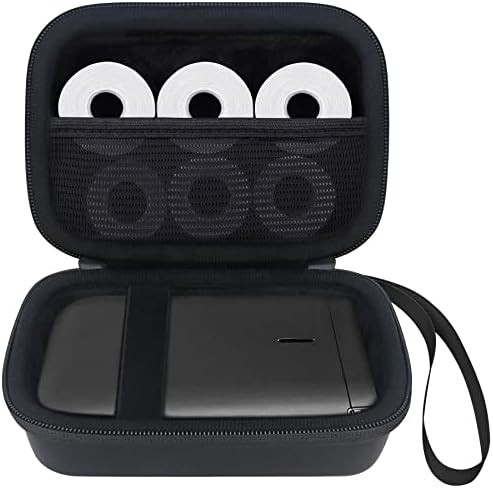 Black carrying case for mini sticker printer
