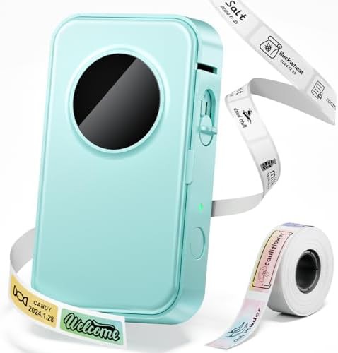 Rechargeable bluetooth labeler with tape