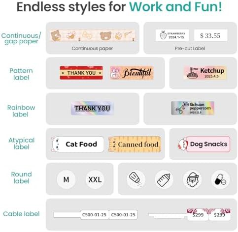 Rechargeable bluetooth labeler with tape — photo 4