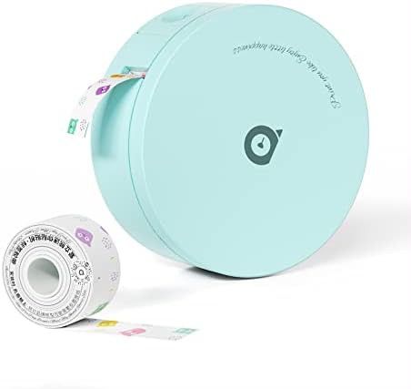Green handheld mini bluetooth label printer