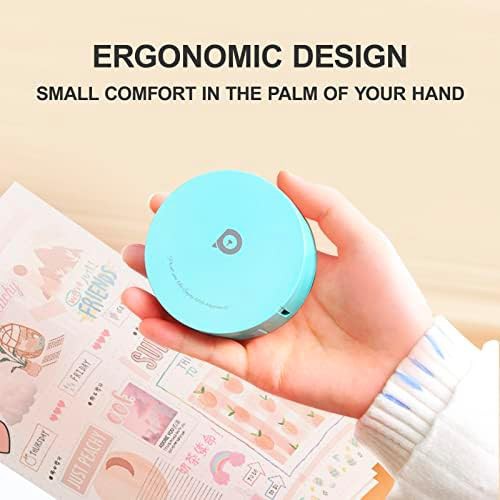 Green handheld mini bluetooth label printer — photo 3
