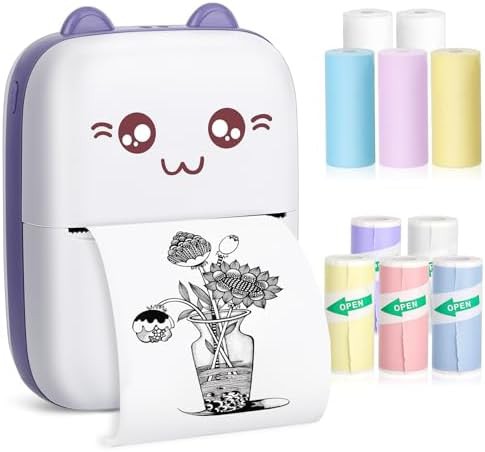 Compact thermal label printer for craft projects