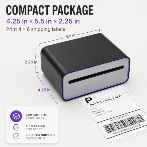 Portable bluetooth shipping label printer — photo 5
