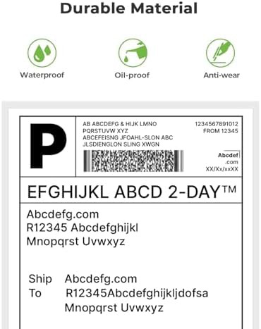 Fanfold 4x6 thermal shipping labels — photo 4