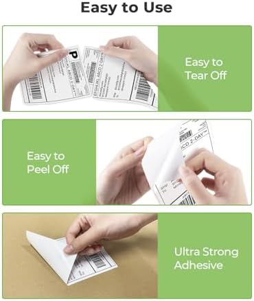 Fanfold 4x6 thermal shipping labels — photo 5