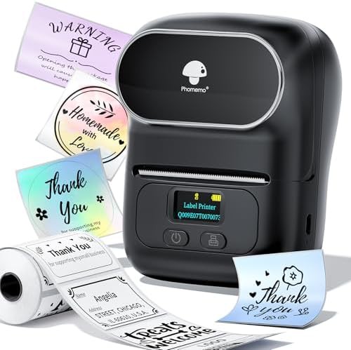 Portable bluetooth barcode label printer