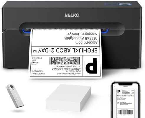 Desktop bluetooth thermal shipping label printer