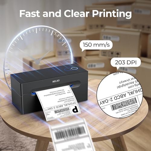 Desktop bluetooth thermal shipping label printer — photo 4