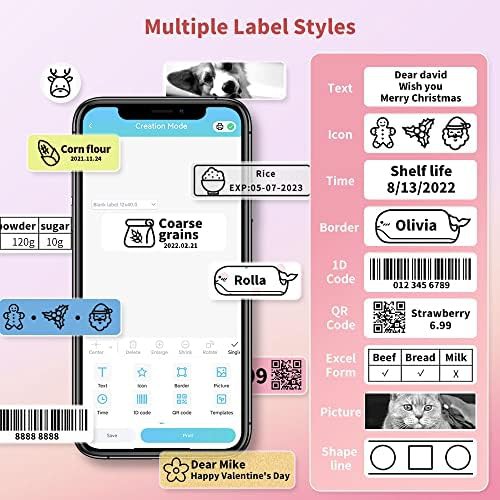 Pink handheld labeler for iOS devices — photo 4