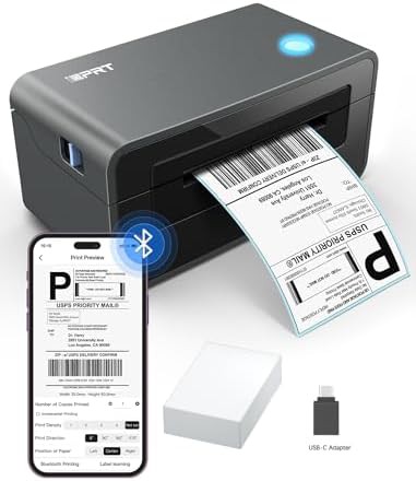 Bluetooth thermal shipping printer for small business