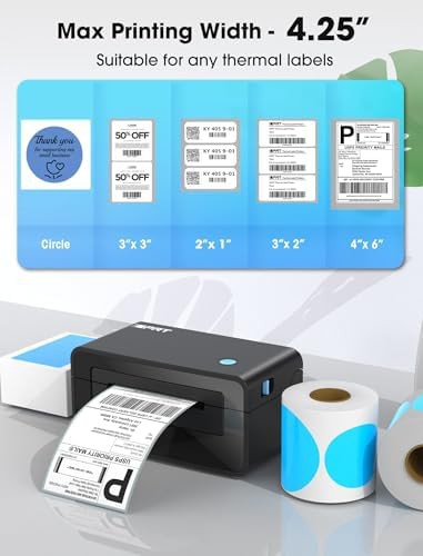 Bluetooth thermal shipping printer for small business — photo 4