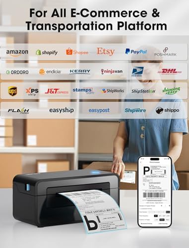 Bluetooth thermal shipping printer for small business — photo 5