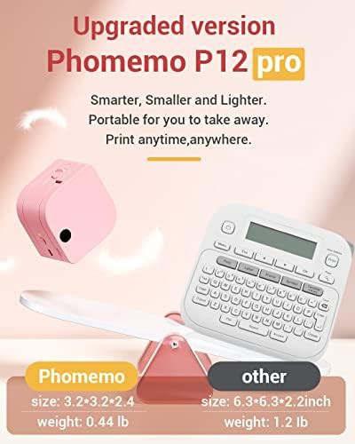 Pink handheld rechargeable label maker — photo 4