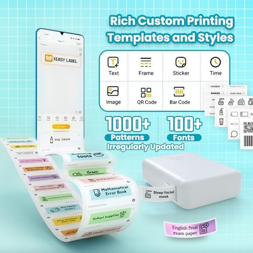 White mini sticker label maker for home storage — photo 3