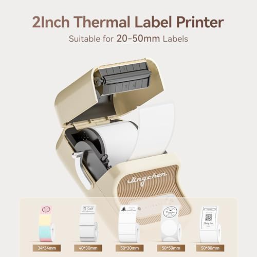 White portable label machine with windows support — photo 3