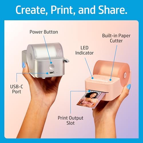 Pink panorama instant color photo printer — photo 3