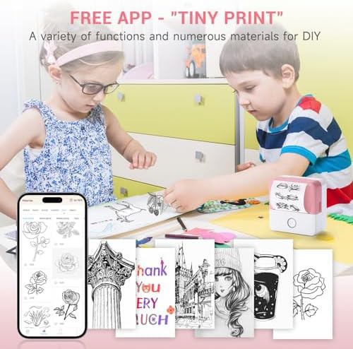 Black pocket sticker printer for crafts and journals — photo 4