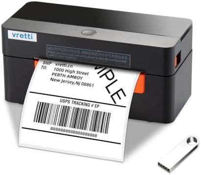 Desktop thermal shipping label printer for small business