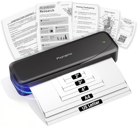 Portable inkless printer US letter