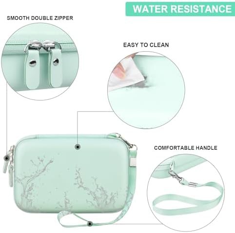 Green hard carrying case for mini printer — photo 3