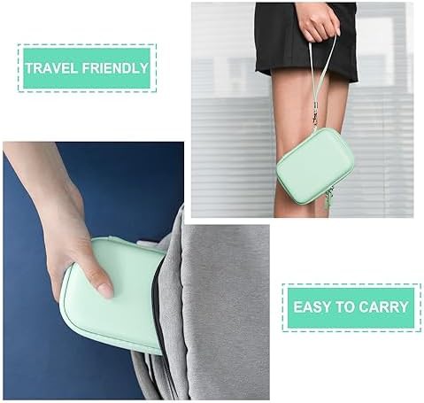 Green hard carrying case for mini printer — photo 5