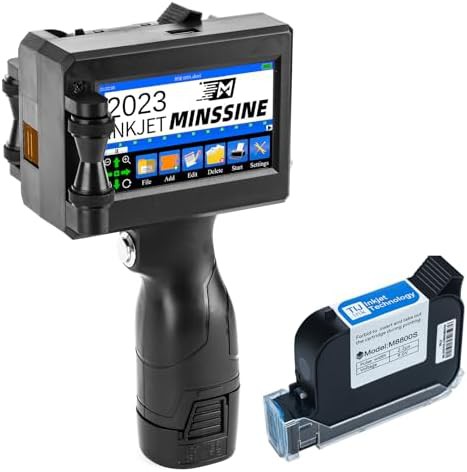 Portable inkjet printer gun with ink