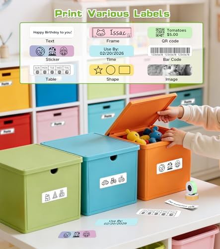 White mini bluetooth label maker machine — photo 4