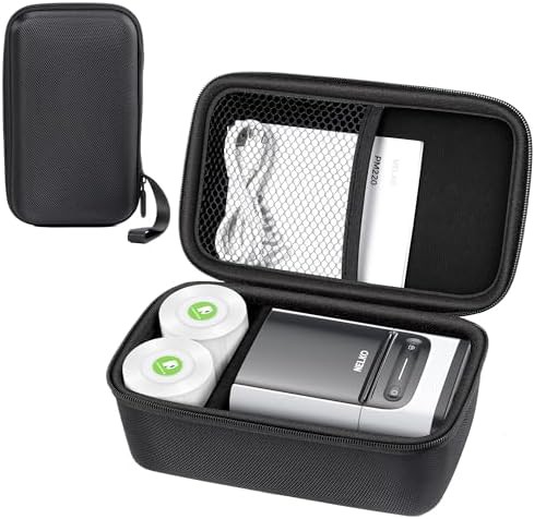Black storage case for label maker