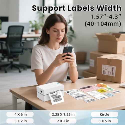 Wireless thermal shipping label printer 4x6 — photo 4