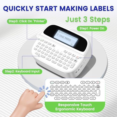 White label maker with integrated QWERTY keyboard — photo 4