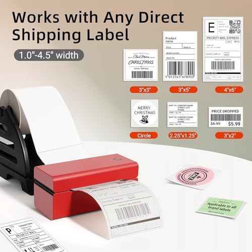 USB thermal shipping label printer for business — photo 3