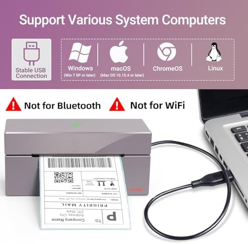 High speed USB shipping label printer — photo 3